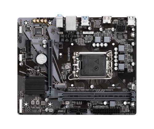 Mainboard GIGABYTE Intel H610 LGA1700 Micro-ATX Memory DDR4 Memory slots 2 1xPCI-Express 3.0 1x...