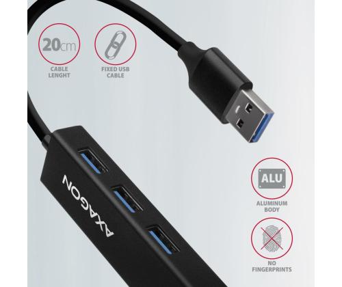 I/O HUB USB3.2 3PORT GLAN/0.2M HMA-GL3A AXAGON