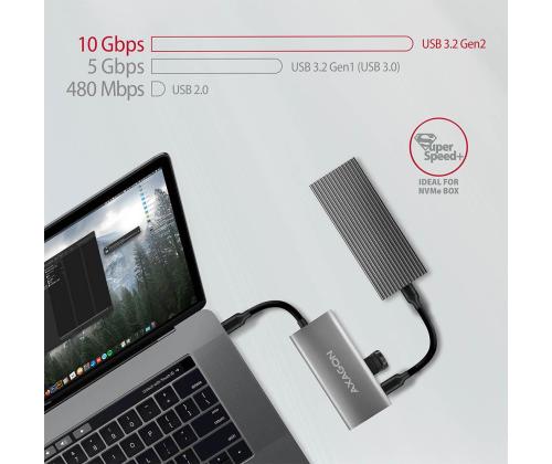 I/O HUB USB3.2 4PORT/0.13M HMC-4G2 AXAGON