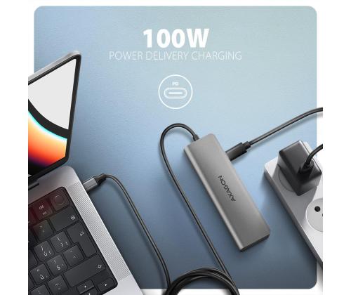I/O HUB USB-C 5IN1/1M HMC-5H AXAGON