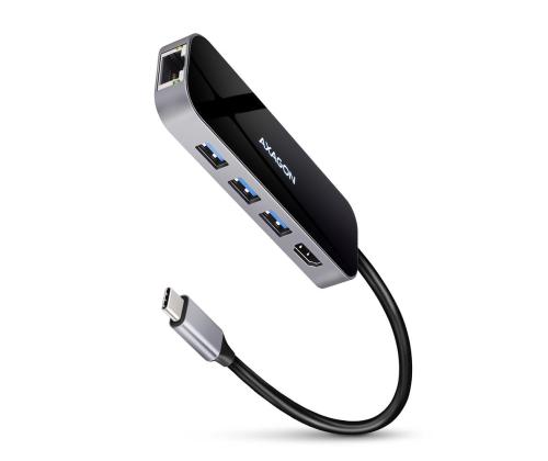 I/O HUB USB-C 6IN1/0.2M HMC-6GL AXAGON