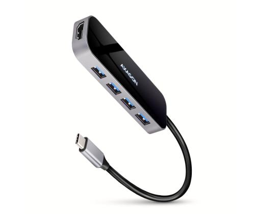 I/O HUB USB-C 6IN1/0.2M HMC-6H4A AXAGON