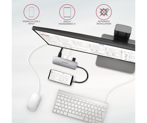 I/O HUB USB-C 5IN1/0.2M HMC-HCR3A AXAGON