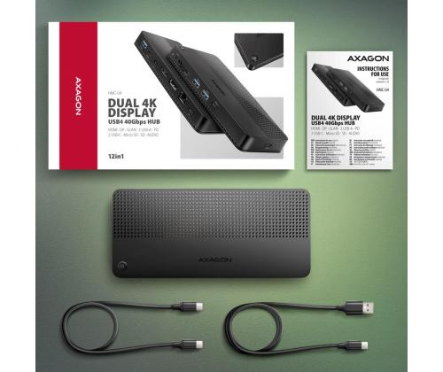 NB ACC DOCKING STATION/12IN1 HMC-U4 AXAGON