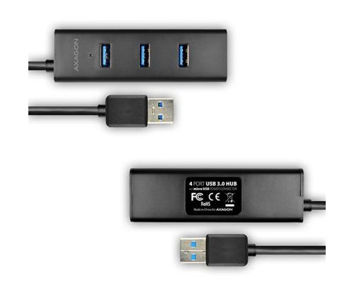 I/O HUB USB3.0 4PORT CHARGING/0.3M HUE-S2B AXAGON