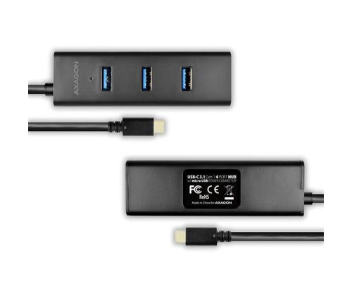 I/O HUB USB-C 4PORT CHARGING/0.4M HUE-S2C AXAGON