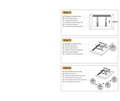 TV SET ACC WALL MOUNT BLACK/LED-VW1000BLACK NEOMOUNTS