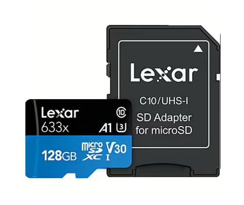 MEMORY MICRO SDXC 128GB UHS-I/W/A LMSBLPL128G-BNANG LEXAR