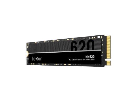 SSD LEXAR NM620 512GB M.2 PCIE NVMe Write speed 2400 MBytes/sec Read speed 3300 MBytes/sec MTBF...