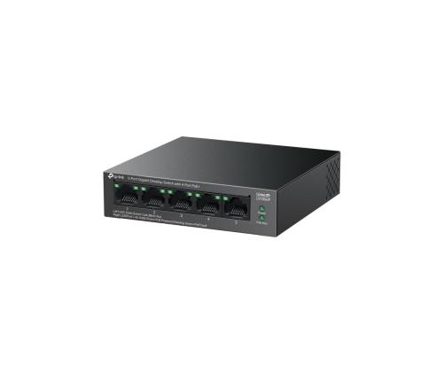 Switch TP-LINK LS105GP Desktop/pedestal 5x10Base-T / 100Base-TX / 1000Base-T PoE+ ports 4 LS105GP