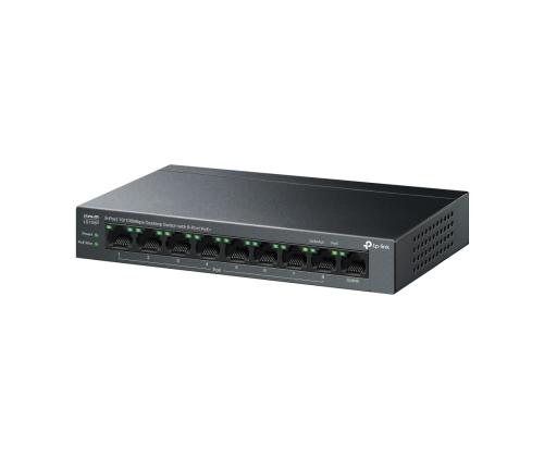 Switch TP-LINK LS109P Desktop/pedestal 9x10Base-T / 100Base-TX PoE+ ports 8 LS109P
