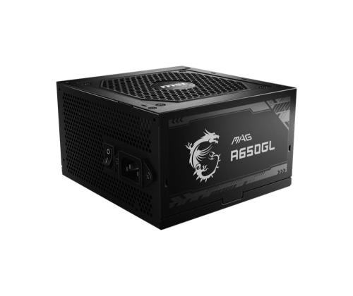 Power Supply MSI 650 Watts Efficiency 80 PLUS GOLD PFC Active MTBF 1500000 hours MAGA650GL