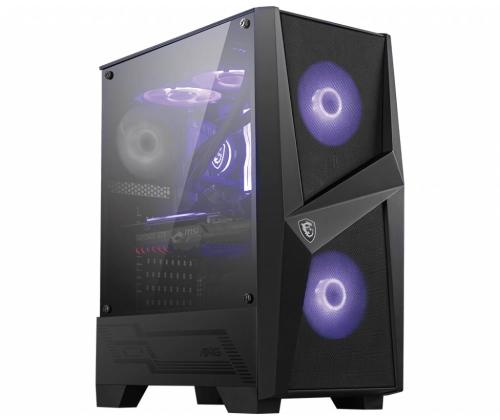 Case MSI MAG FORGE 100M MidiTower Not included ATX MicroATX MiniITX Colour Black MAGFORGE100M