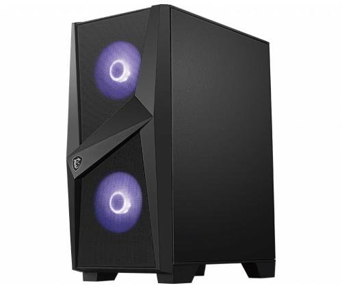 Case MSI MAG FORGE 100M MidiTower Not included ATX MicroATX MiniITX Colour Black MAGFORGE100M