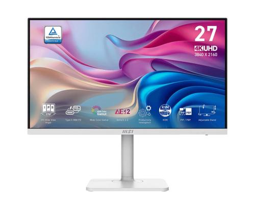 LCD Monitor MSI MODERN MD272UPHW 27" Business/4K Matte Panel IPS 3840x2160 16:9 60Hz 4 ms...