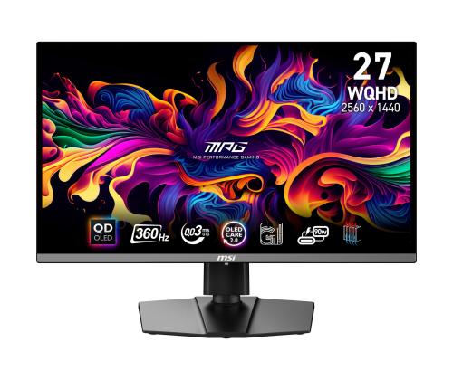 Monitor MSI MPG 271QRX QD-OLED 26.5" Gaming Panel QD-OLED 2560x1440 16:9 360Hz Matte 0.03 ms...