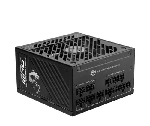 Power Supply MSI MPG A850GS PCIE5 ATX 3.1 850 Watts Efficiency 80 PLUS GOLD PFC Active...