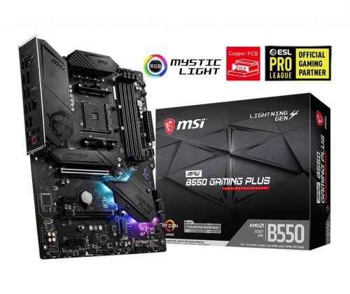 Mainboard MSI AMD B550 SAM4 ATX 2xPCI-Express 3.0 1x 1xPCI-Express 3.0 4x 2xM.2 1xPCI-Express 4.0...