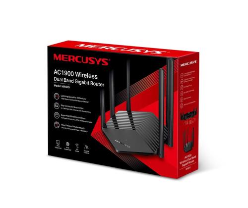 Wireless Router MERCUSYS 1900 Mbps 1 WAN 2x10/100/1000M Number of antennas 6 MR50G