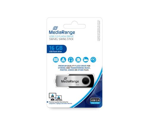 MEMORY DRIVE FLASH USB2 16GB/MR910 MEDIARANGE