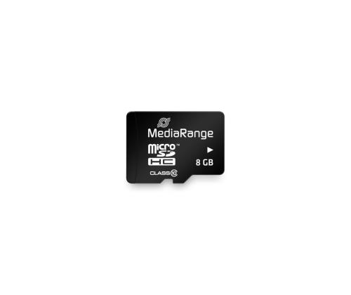 MEMORY MICRO SDHC 8GB C10/W/ADAPTER MR957 MEDIARANGE