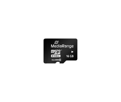MEMORY MICRO SDHC 16GB C10/W/ADAPTER MR958 MEDIARANGE