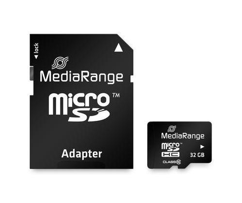 MEMORY MICRO SDHC 32GB C10/W/ADAPTER MR959 MEDIARANGE