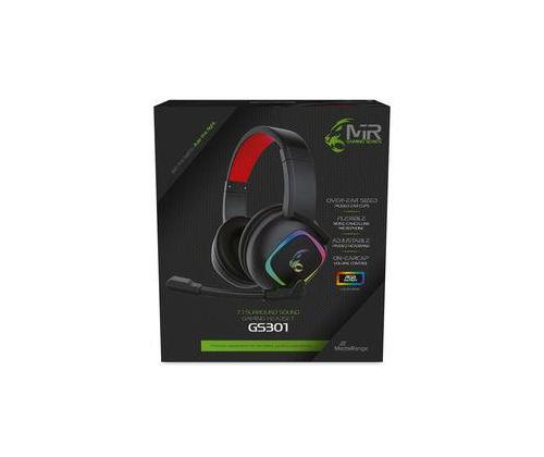 HEADSET GAMING GS301/BLACK/RED MRGS301 MEDIARANGE