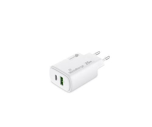 POWER ADAPTER USB/USB-C 25W/FAST MRMA112-2 MEDIARANGE