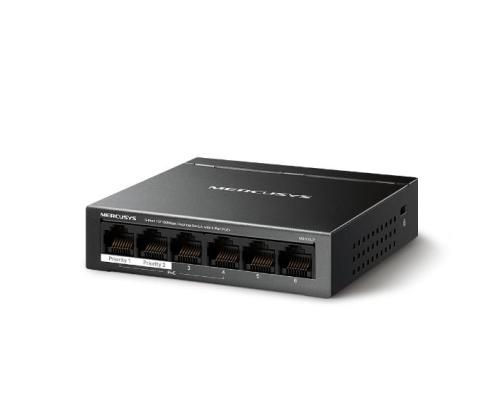 Switch MERCUSYS Desktop/pedestal 6x10Base-T / 100Base-TX PoE+ ports 4 MS106LP