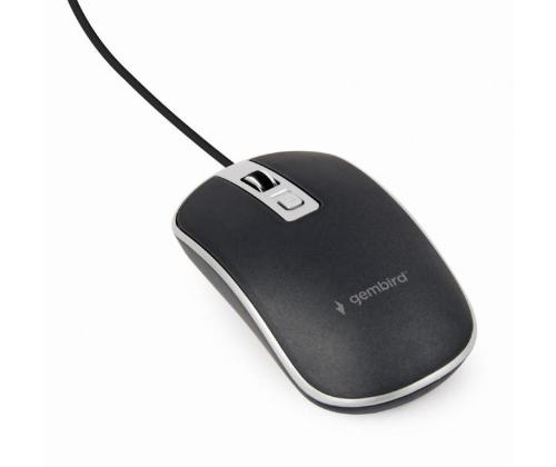 MOUSE USB OPTICAL BLACK/SILVER/MUS-4B-06-BS GEMBIRD