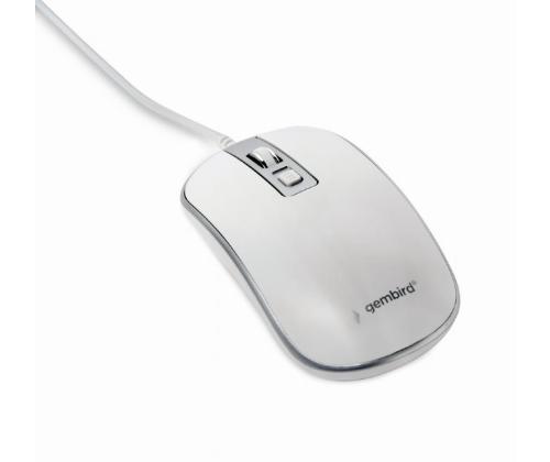 MOUSE USB OPTICAL WHITE/SILVER/MUS-4B-06-WS GEMBIRD