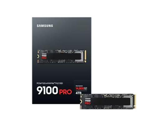 SSD SAMSUNG 9100 PRO 4TB M.2 PCIe Gen5 NVMe TLC Write speed 13400 MBytes/sec Read speed 14800...