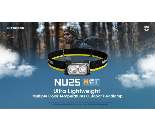 HEADLAMP NU SERIES 400 LUMENS/NU25 MCT NITECORE
