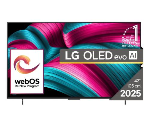 TV Set LG 42" OLED/4K/Smart 3840x2160 Wireless LAN Bluetooth webOS Black OLED42C51LA
