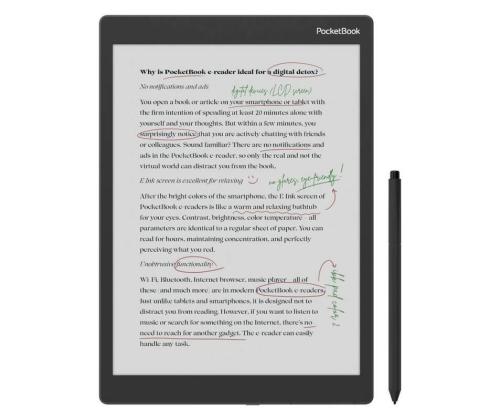 E-Reader POCKETBOOK 10.3" 1872x1404 1xUSB-C Micro SDXC Wireless LAN Bluetooth Storm Blue PB1041-1-WW