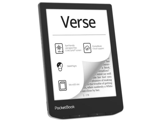 E-Reader POCKETBOOK Verse 6" 1024x758 1xUSB-C Micro SD Wireless LAN Grey PB629-M-WW