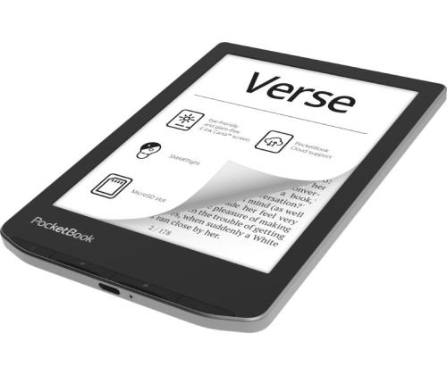 E-Reader POCKETBOOK Verse 6" 1024x758 1xUSB-C Micro SD Wireless LAN Grey PB629-M-WW