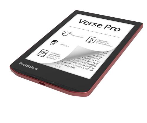 E-Reader POCKETBOOK Verse Pro 6" 1072x1448 1xUSB-C Wireless LAN Bluetooth Red PB634-3-WW