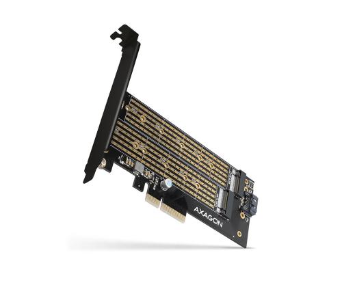SSD ACC ADAPTER NVME/SATA/M.2/SP&LP PCEM2-D AXAGON