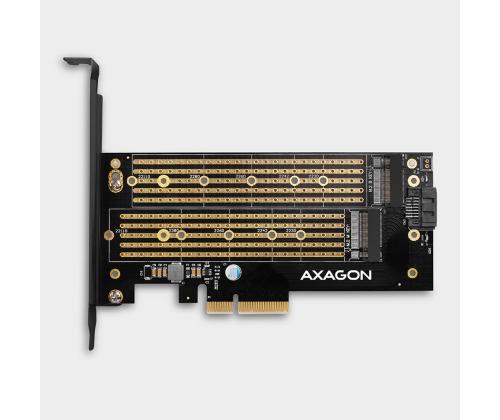 SSD ACC ADAPTER NVME/SATA/M.2/SP&LP PCEM2-D AXAGON