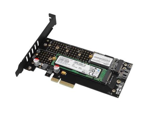 SSD ACC ADAPTER NVME/SATA/M.2/PCIE SP&LP PCEM2-DC AXAGON