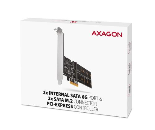 SSD ACC I/O CONTROLLER PCIE/SATA M.2 PCES-SA4M2 AXAGON