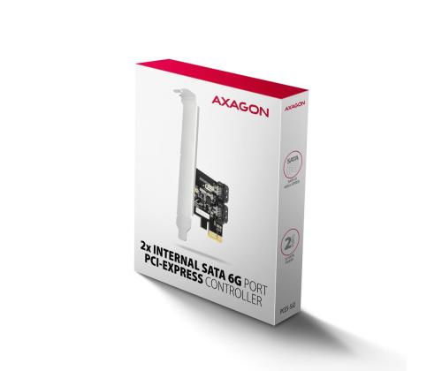 SSD ACC I/O CONTROLLER PCIE/2XSATA 6G PCES-SJ2 AXAGON