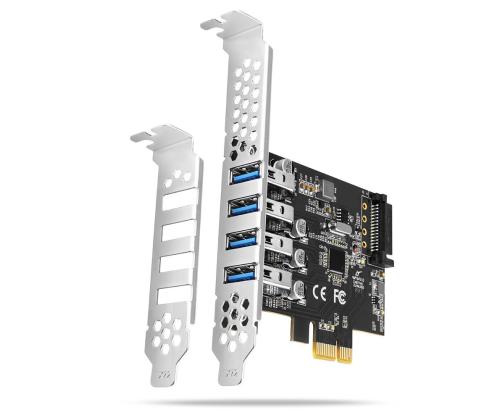 I/O CARD USB PCIE 4PORT/PCEU-43RS AXAGON