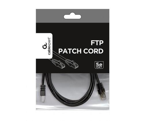 PATCH CABLE CAT5E FTP 2M/PP22-2M/BK GEMBIRD