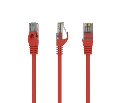 PATCH CABLE CAT6 UTP 0.5M/RED PP6U-0.5M/R GEMBIRD