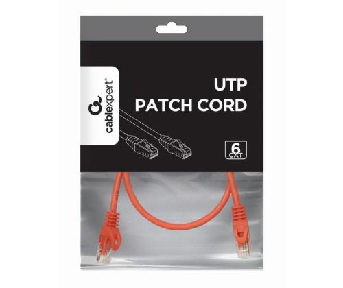 PATCH CABLE CAT6 UTP 0.5M/RED PP6U-0.5M/R GEMBIRD