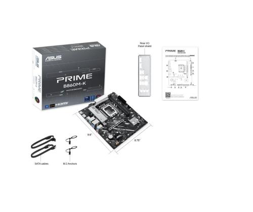 Mainboard ASUS Intel B860 Express LGA1851 Micro-ATX Memory DDR5 Memory slots 2 2xPCI-Express 4.0...