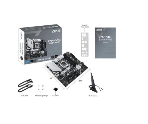 Mainboard ASUS Intel B760 Express LGA1700 Micro-ATX Memory DDR5 Memory slots 4 3xPCI-Express 4.0...